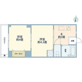 九十九マンション【2階】の間取り