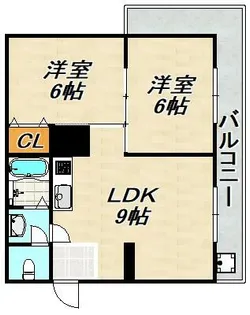 ダイバーシティ神戸長田【2階】の間取り