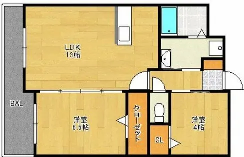 第60川崎ビル【303号室】の間取り