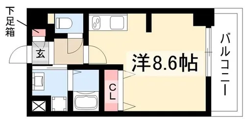 パルティール金山【2階】の間取り