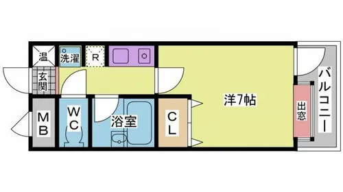 マンション望【611号室】の間取り