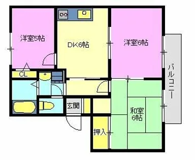 エクセレント西明石A【203号室】の間取り