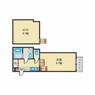 Glanz妙音通【103号室】の間取り