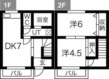 コーポ末広1【5号室】の間取り