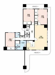 ARDEA(アルデア)【19階】の間取り