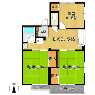 シティハイムタカネ【2階】の間取り