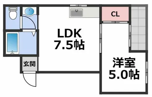 ジョイマンション【2階】の間取り