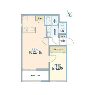ウェルスクエア吹田【107号室】の間取り