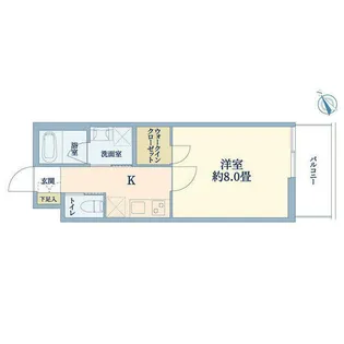 ウェルスクエア吹田【302号室】の間取り