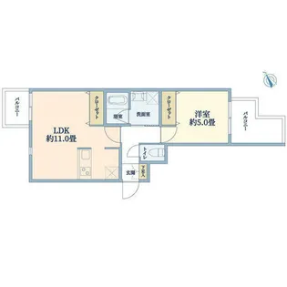 ウェルスクエア吹田【306号室】の間取り