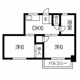 グランドマンション【202号室】の間取り