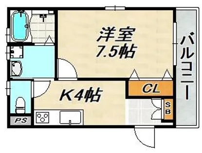 ラ・ルーチェ須磨本町【2階】の間取り