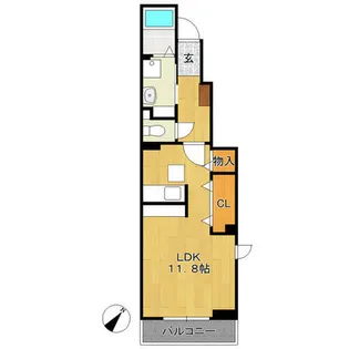 コンウィステリア【101号室】の間取り