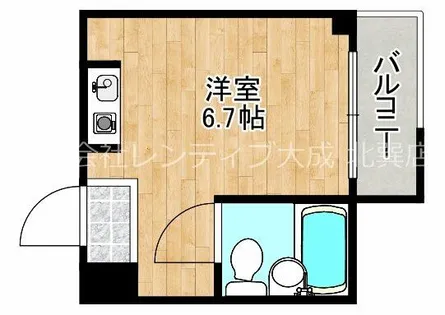 メルヘン新今里【5階】の間取り