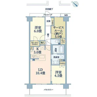 ジェイグラン京都西大路【7階】の間取り