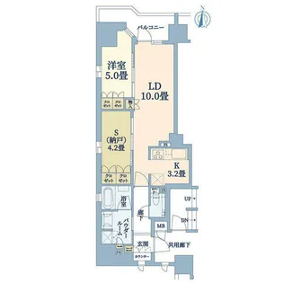 プレミスト京都御池通【4階】の間取り