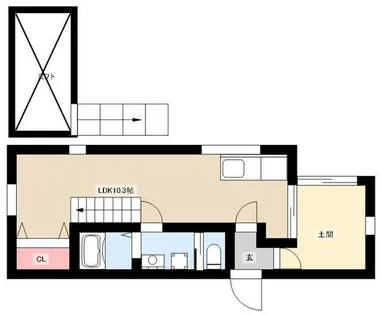 コウノミBASE【301号室】の間取り