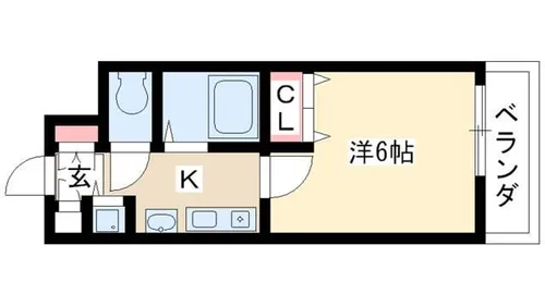 プレサンス名古屋駅前【5階】の間取り