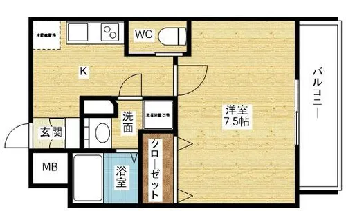 プライマル新大阪【5階】の間取り