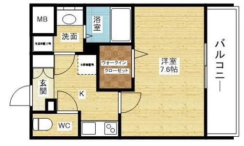 プライマル新大阪【6階】の間取り
