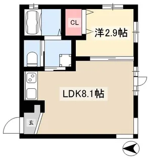 SELENITE日比野(セレナイトヒビノ)【201号室】の間取り