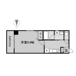 第15フクマルビル【6階】の間取り