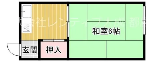 大阪府大阪市都島区都島中通3丁目【アパート】の間取り