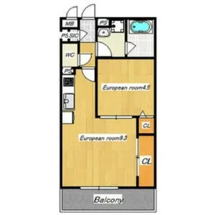 KTIレジデンス阿倍野【1階】の間取り