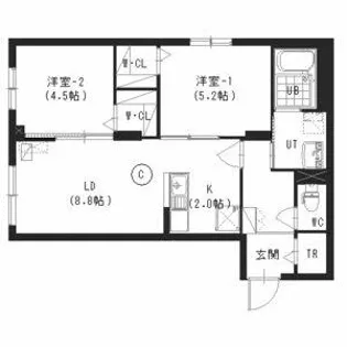トンガリロ【4階】の間取り