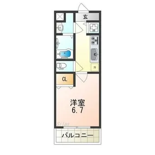 ピリア なかもず【2階】の間取り