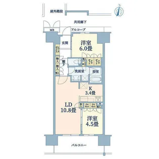 ローレルスクエアOSAKA LINK【8階】の間取り