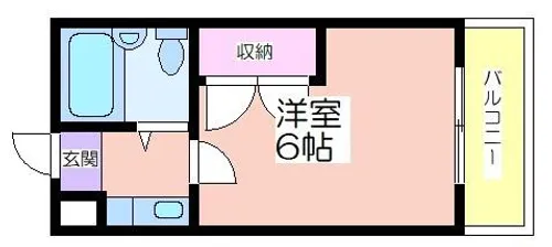 アベニュー西長居【1階】の間取り