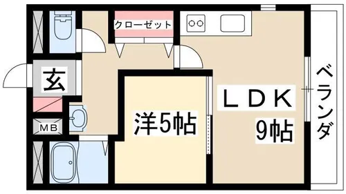 ジュネス平和ヶ丘【101号室】の間取り