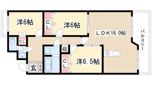 ガゾンドコリーヌシュドゥ【202号室】の間取り