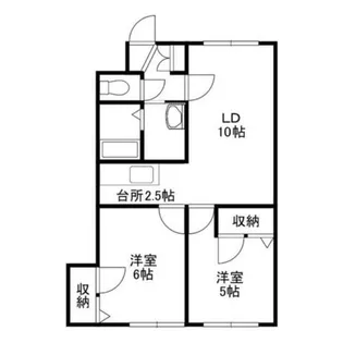 ハイツカマダ【401号室】の間取り