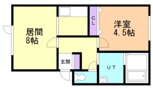 コンフォート南の杜【2階】の間取り