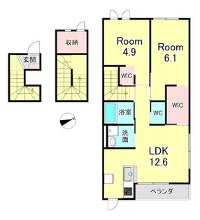 Star Dust Hills【1階】の間取り