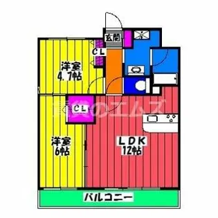 ホワイトアゲート博多【10階】の間取り