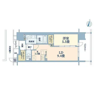 シエリア梅田豊崎【12階】の間取り