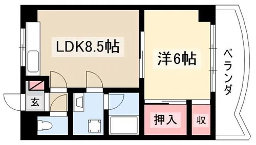 エスポワール杉山第2【401号室】の間取り