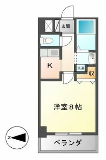 キャノンピア鶴舞【503号室】の間取り