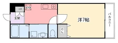 インタービレッジ船丘【4階】の間取り