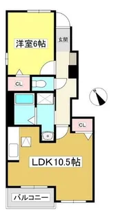カーサ・ソレイユ B【1階】の間取り