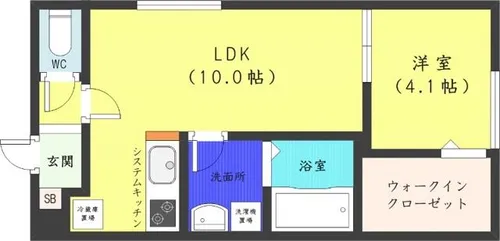 ユーゴーズS5【2階】の間取り