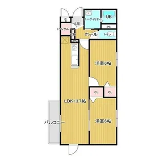 Premier Second【3階】の間取り