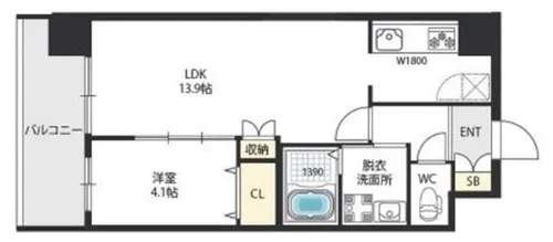 InfieldⅢ(インフィルドⅢ)【6階】の間取り