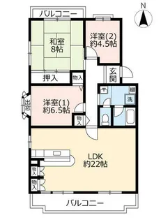 UR高の原駅西【0210508号室】の間取り