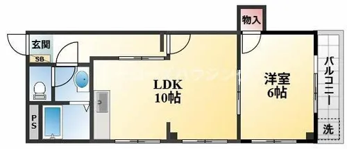 ラフィーネフジ豊中【301号室】の間取り