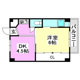 ビレッジハウス高田1号棟【1階】の間取り