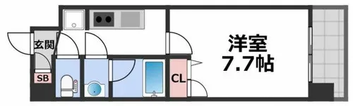 La Douceur天王寺【9階】の間取り